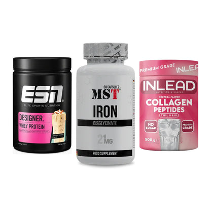 Regenerations-Set: ESN Designer + MST Iron + INLEAD Collagen – alle enthaltenen Artikel