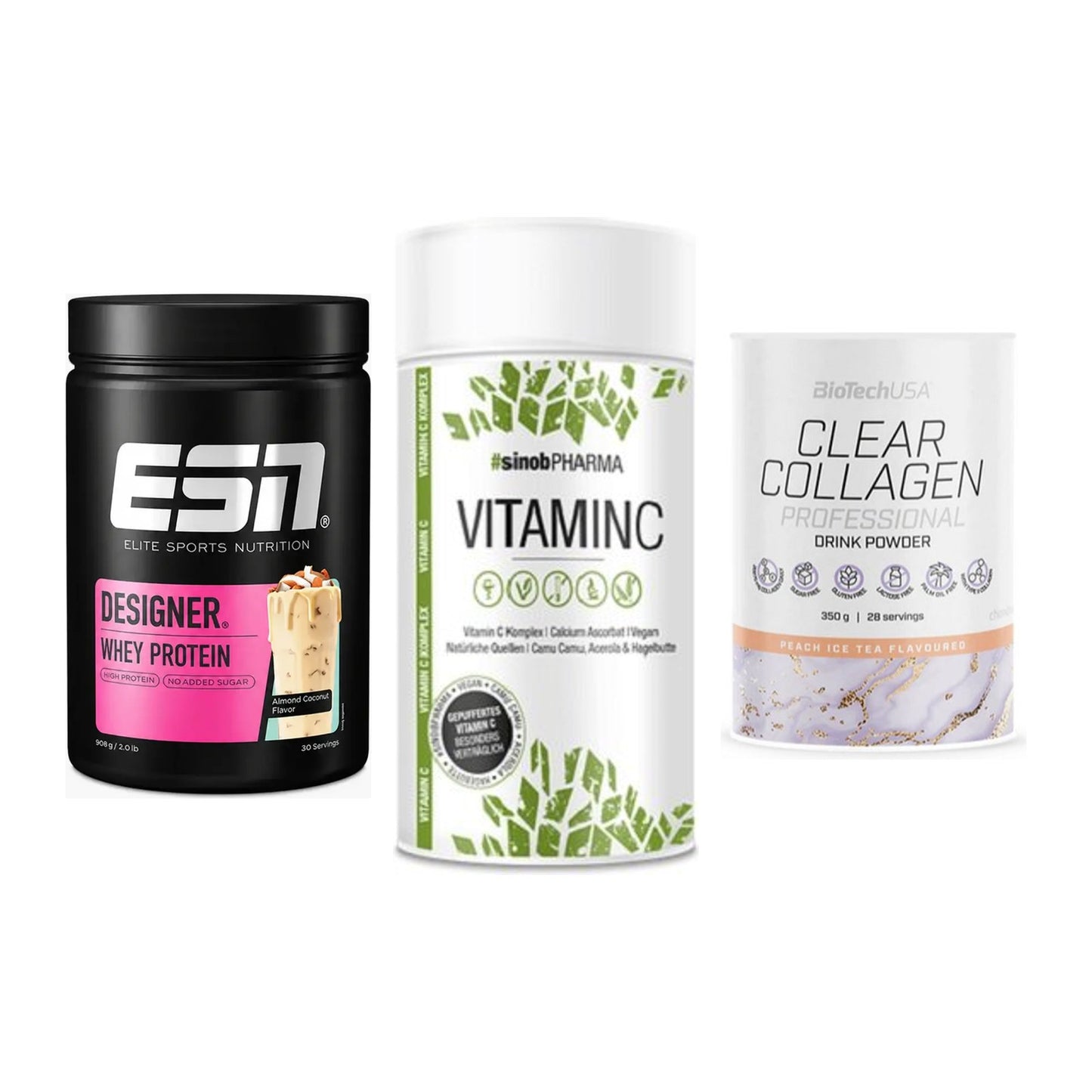 Regenerations-Set: ESN Designer + Sinob Vitamin C + BioTech Clear – alle enthaltenen Artikel