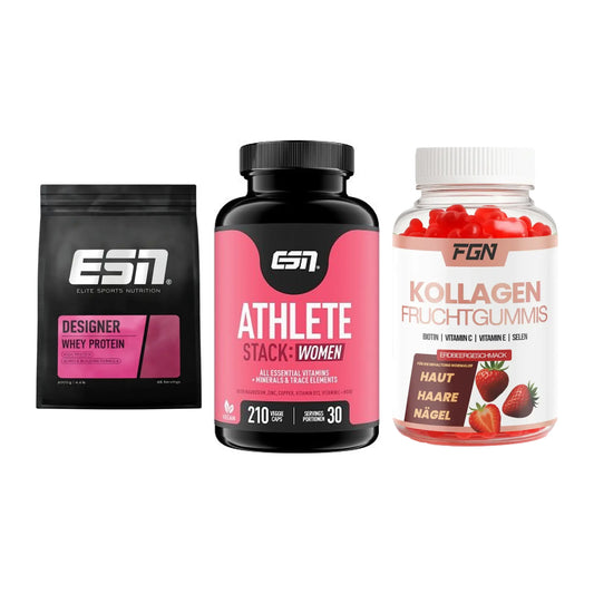 Regenerations-Set: ESN Designer + ESN Athlete + FGN Kollagen 60 – alle enthaltenen Artikel