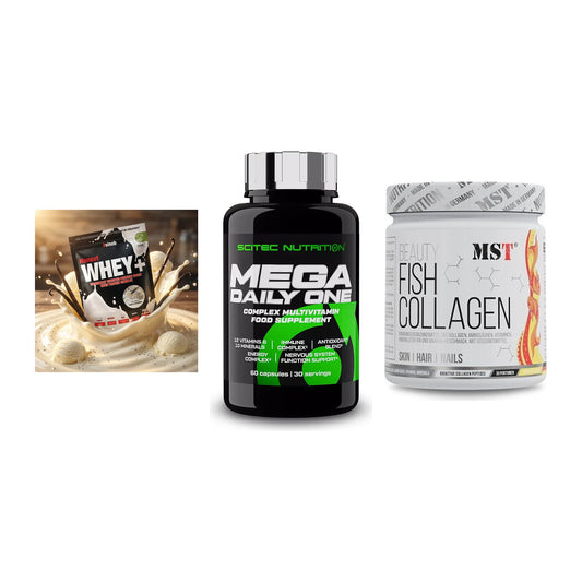 Regenerations-Set: Sinob Honest + Scitec Mega + MST Beauty Fish – alle enthaltenen Artikel