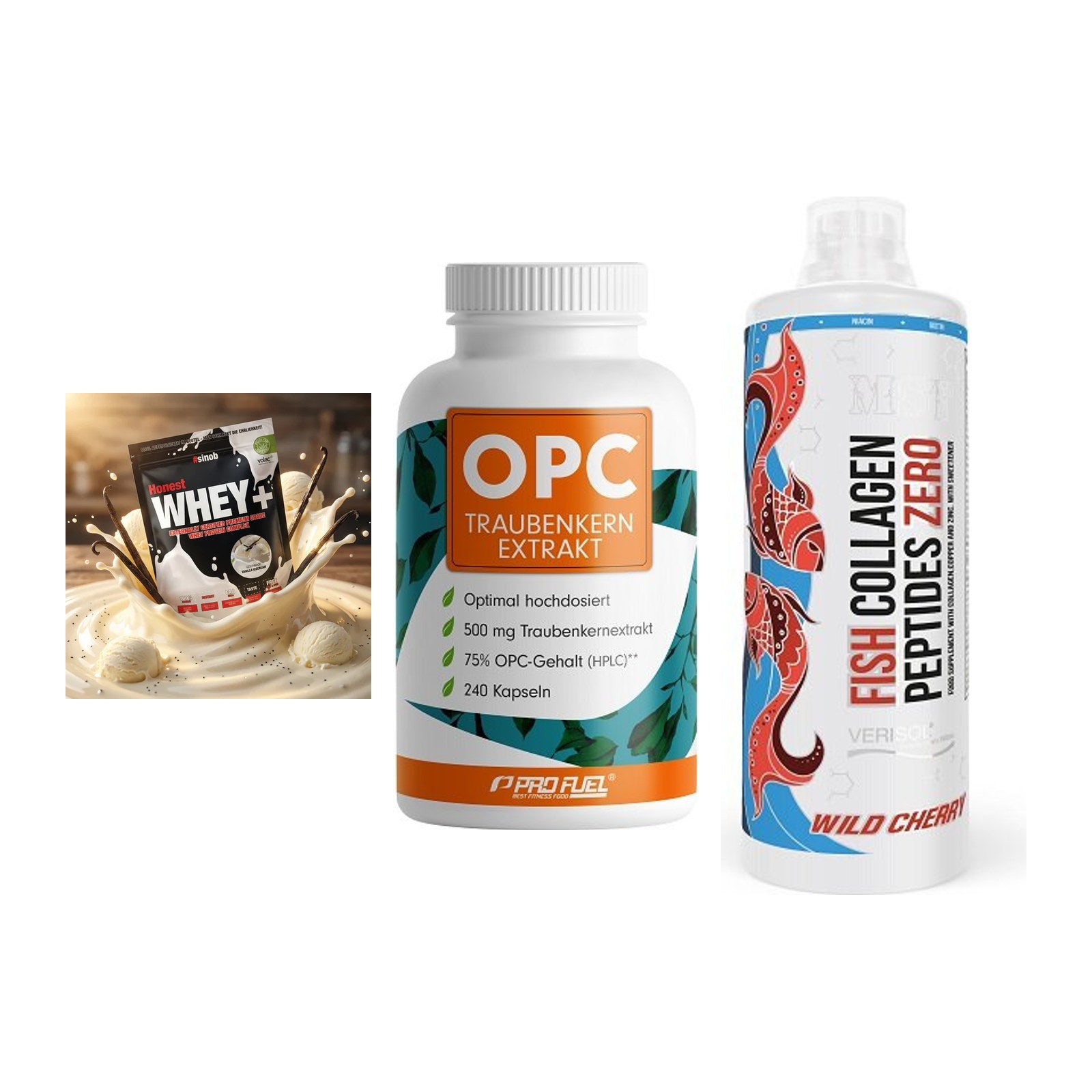 Regenerations-Set: Sinob Honest + ProFuel OPC + MST Fish – alle enthaltenen Artikel
