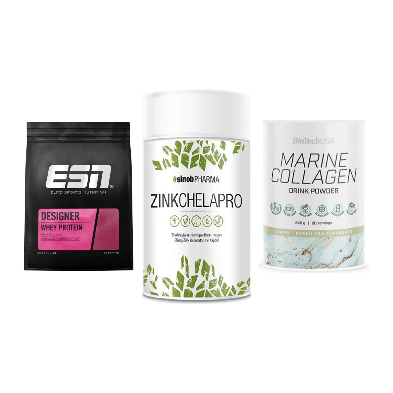 Regenerations-Set: ESN Designer + Sinob Zink + BioTech Marine – alle enthaltenen Artikel