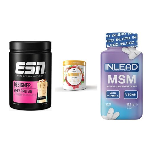 Regenerations-Set: ESN Designer + FA Nutrition + INLEAD MSM – alle enthaltenen Artikel