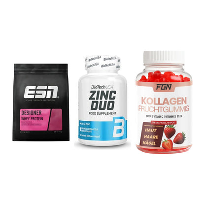 Regenerations-Set: ESN Designer + BioTech Zinc + FGN Kollagen 60 – alle enthaltenen Artikel