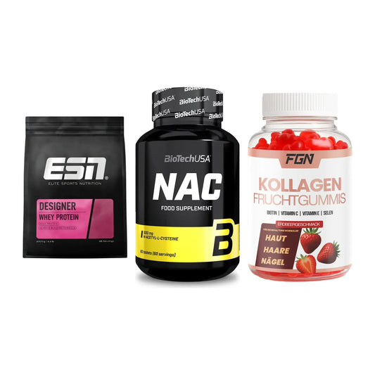 Regenerations-Set: ESN Designer + BioTech NAC + FGN Kollagen 60 – alle enthaltenen Artikel