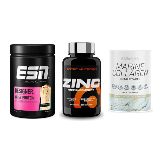 Regenerations-Set: ESN Designer + Scitec Zinc + BioTech Marine – alle enthaltenen Artikel