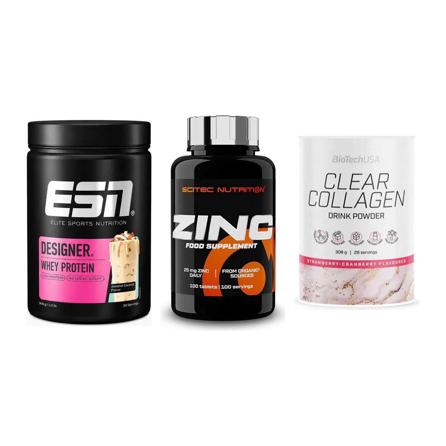 Regenerations-Set: ESN Designer + Scitec Zinc + BioTech Clear – alle enthaltenen Artikel