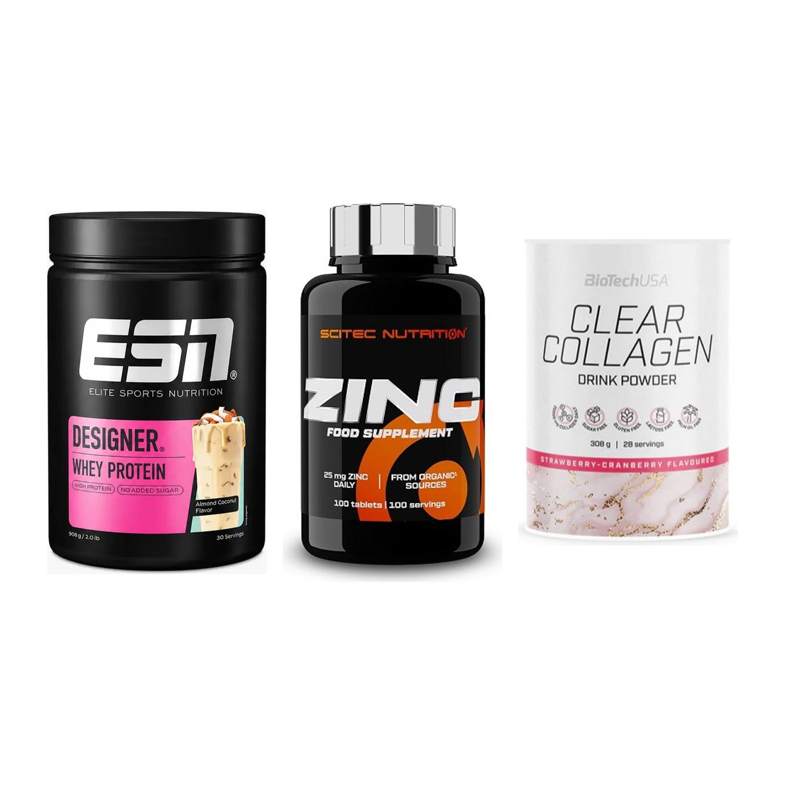 Regenerations-Set: ESN Designer + Scitec Zinc + BioTech Clear – alle enthaltenen Artikel