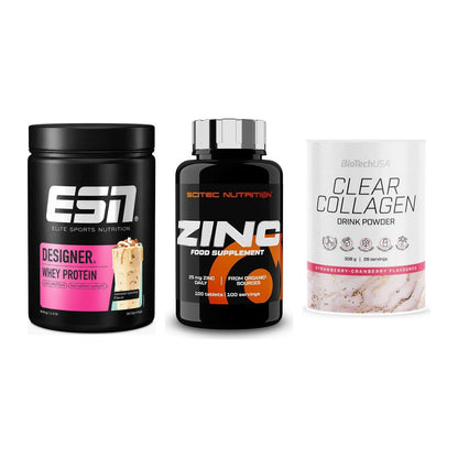 Regenerations-Set: ESN Designer + Scitec Zinc + BioTech Clear – alle enthaltenen Artikel