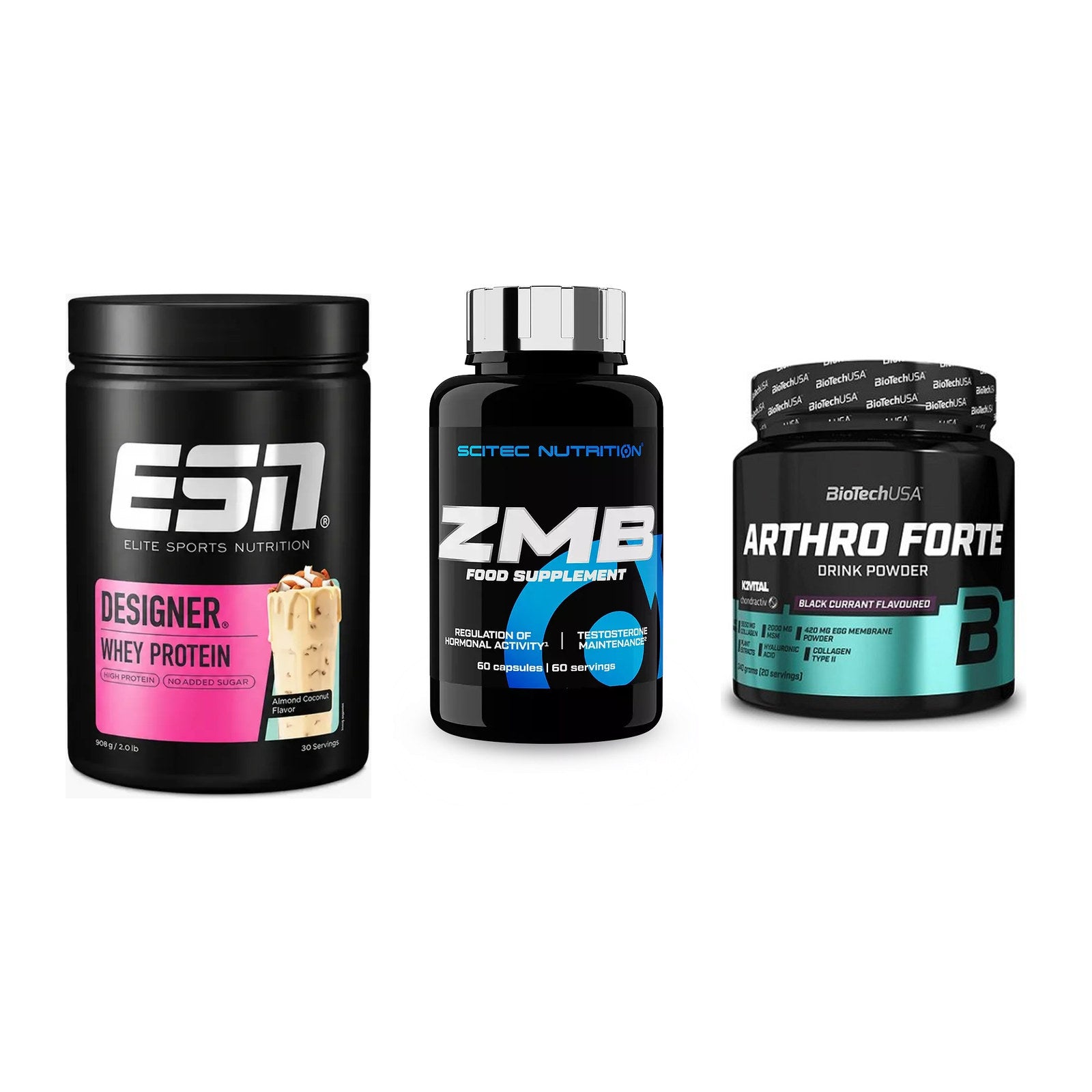 Regenerations-Set: ESN Designer + Scitec ZMB + BioTech Arthro – alle enthaltenen Artikel