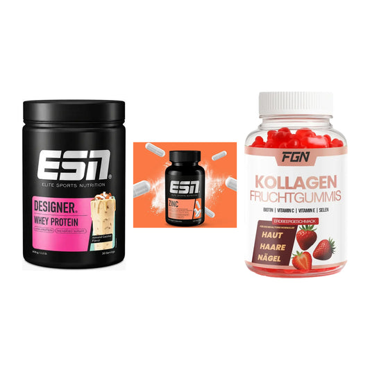 Regenerations-Set: ESN Designer + ESN Zinc + FGN Kollagen 60 – alle enthaltenen Artikel