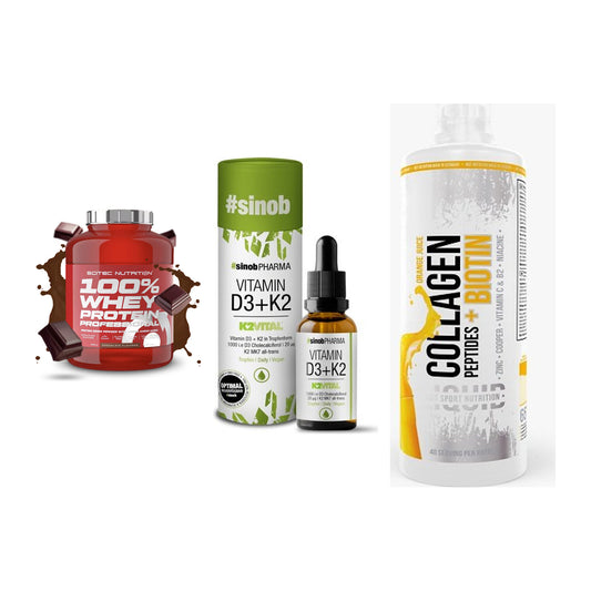 Regenerations-Set: Scitec 100% + Sinob Vitamin + MST Collagen – alle enthaltenen Artikel