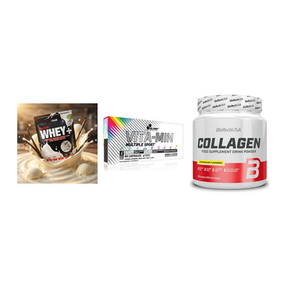 Regenerations-Set: Sinob Honest + Olimp Vita-Min + BioTech Collage – alle enthaltenen Artikel