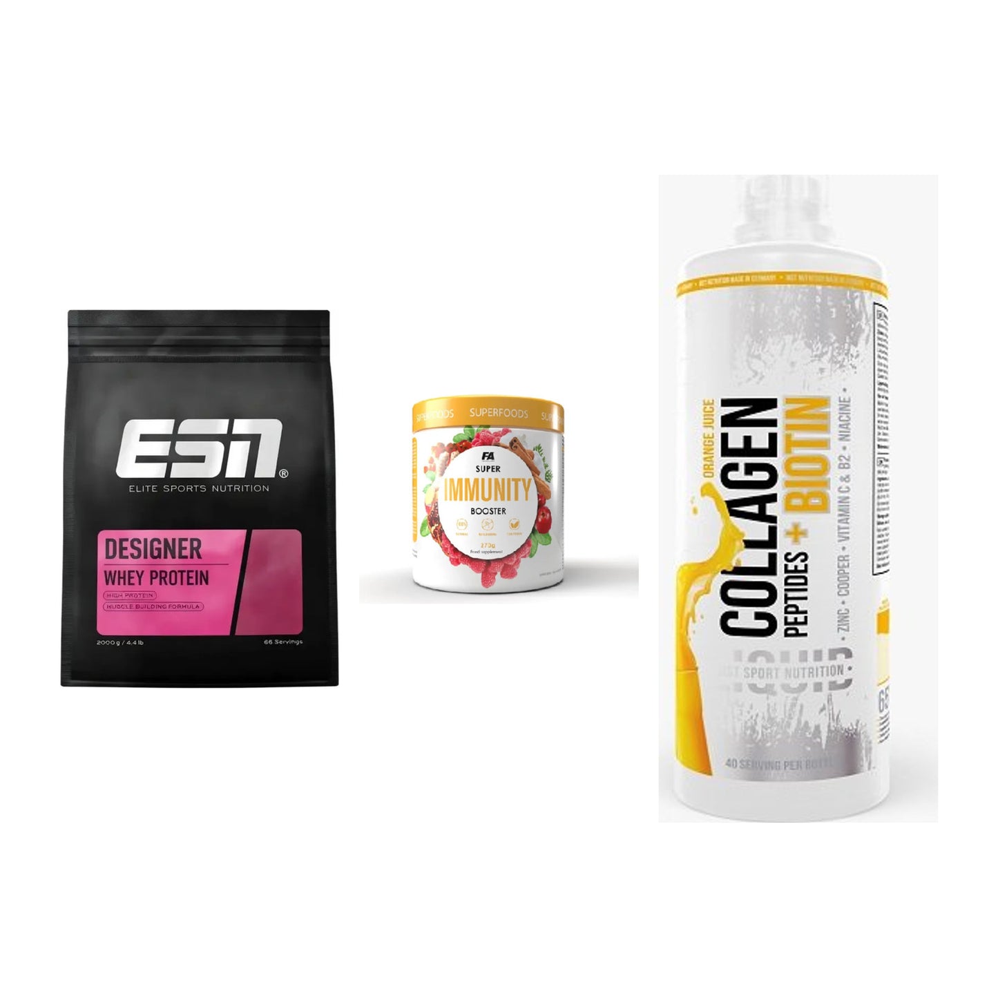 Regenerations-Set: ESN Designer + FA Nutrition + MST Collagen – alle enthaltenen Artikel