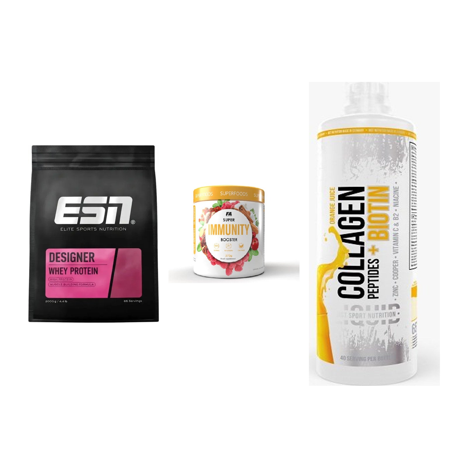 Regenerations-Set: ESN Designer + FA Nutrition + MST Collagen – alle enthaltenen Artikel
