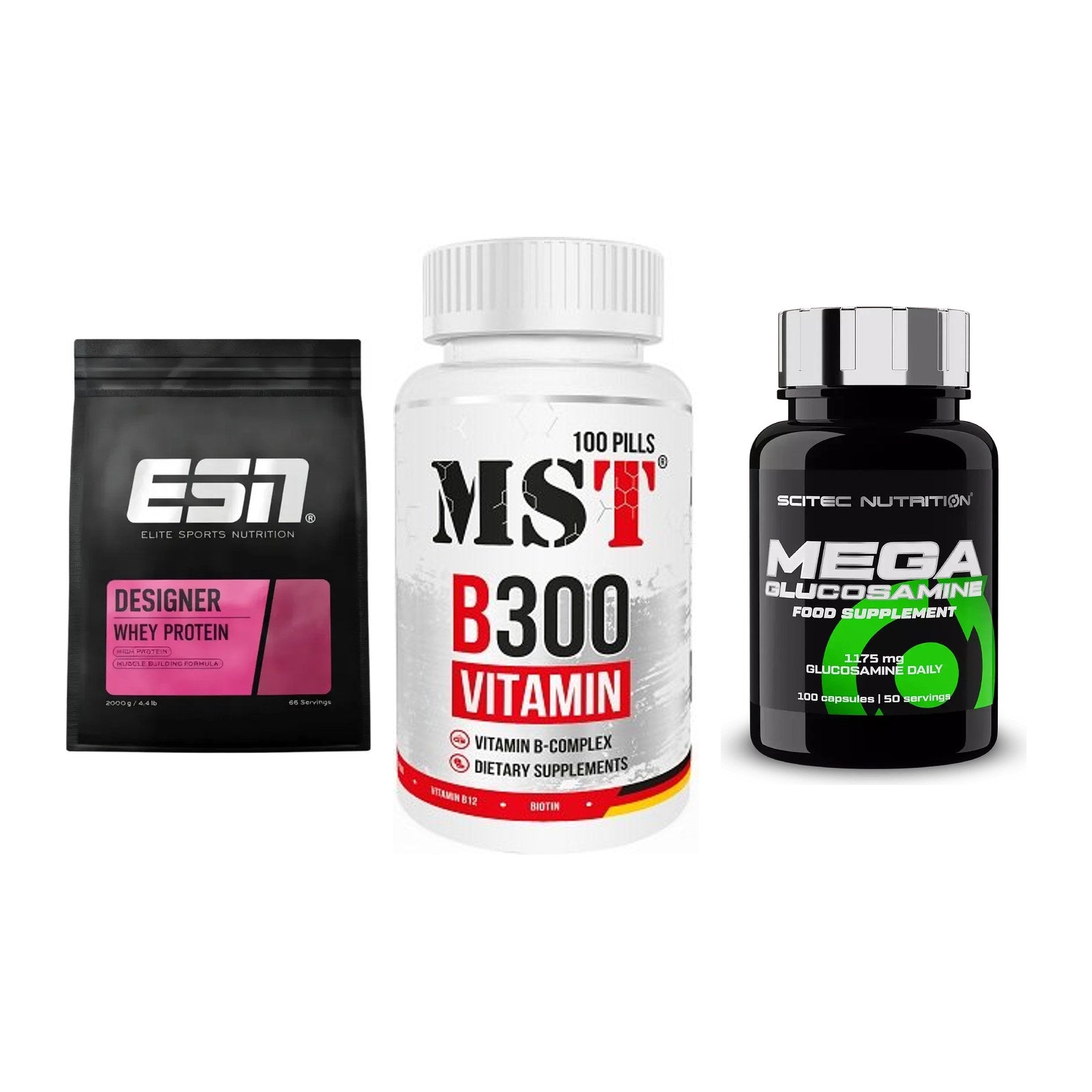 Regenerations-Set: ESN Designer + MST B300 + Scitec Mega – alle enthaltenen Artikel