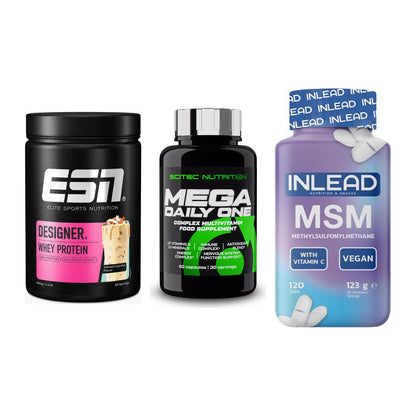 Regenerations-Set: ESN Designer + Scitec Mega + INLEAD MSM – alle enthaltenen Artikel