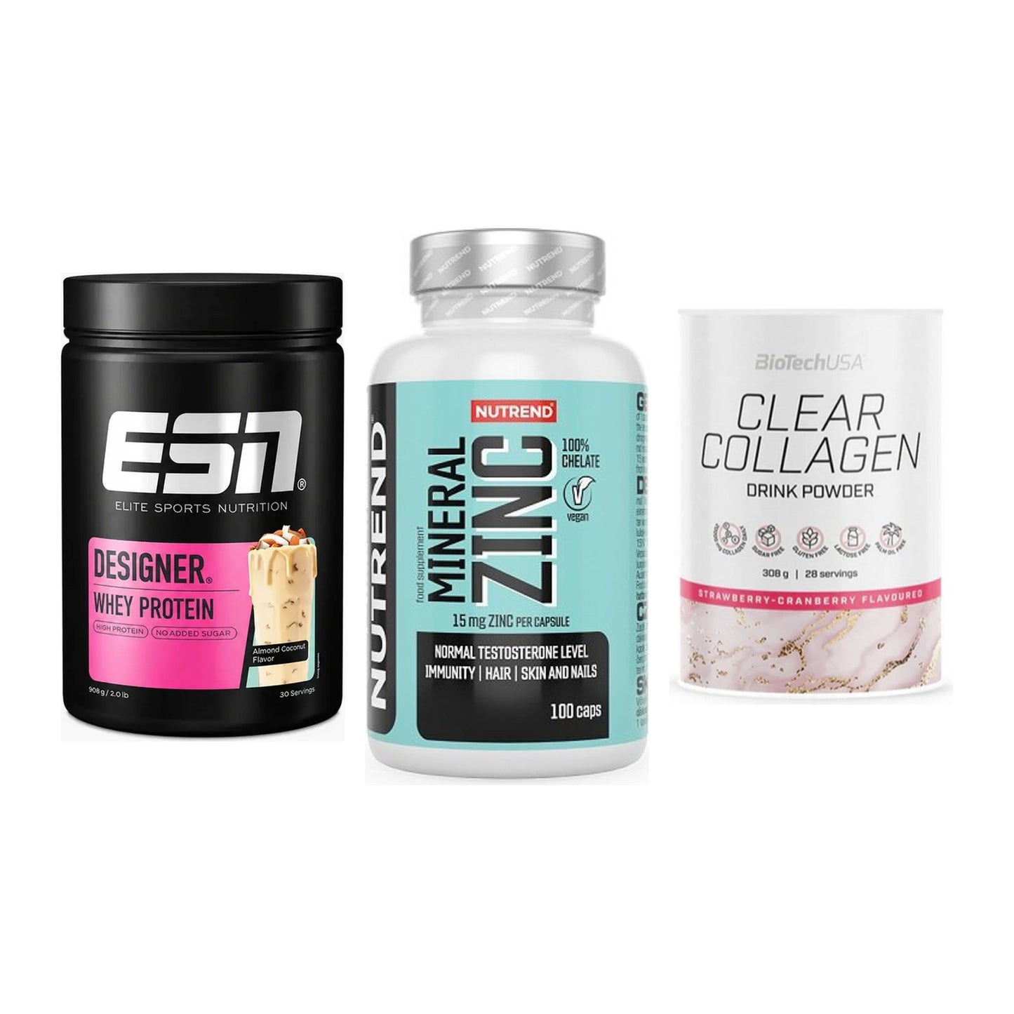 Regenerations-Set: ESN Designer + Nutrend Zinc + BioTech Clear – alle enthaltenen Artikel