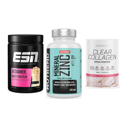 Regenerations-Set: ESN Designer + Nutrend Zinc + BioTech Clear – alle enthaltenen Artikel