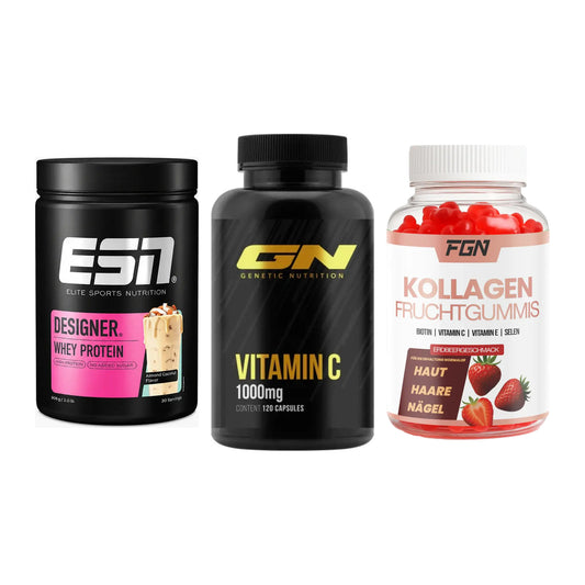Regenerations-Set: ESN Designer + GN Vitamin C + FGN Kollagen 60 – alle enthaltenen Artikel