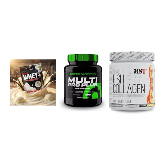 Regenerations-Set: Sinob Honest + Scitec Multi + MST Beauty Fish – alle enthaltenen Artikel