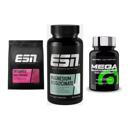 Regenerations-Set: ESN Designer + ESN Magnesium + Scitec Mega – alle enthaltenen Artikel
