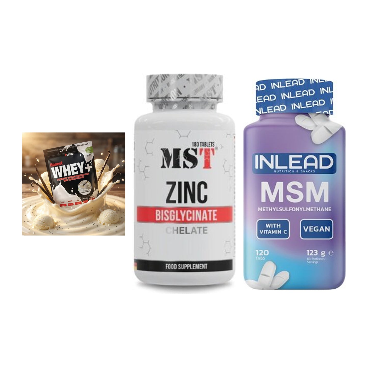 Regenerations-Set: Sinob Honest + MST Zinc + INLEAD MSM – alle enthaltenen Artikel