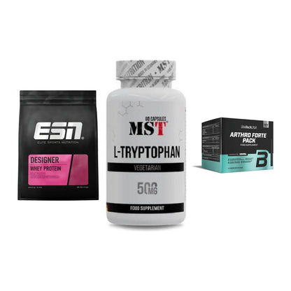 Regenerations-Set: ESN Designer + MST Tryptophan + BioTech Arthro – alle enthaltenen Artikel