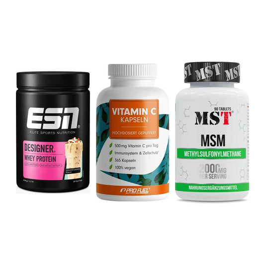 Regenerations-Set: ESN Designer + ProFuel Vitamin + MST MSM 2000 / – alle enthaltenen Artikel