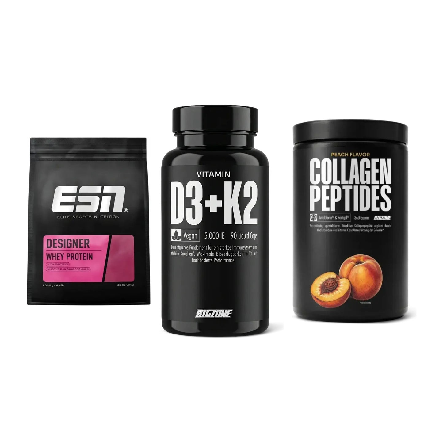 Regenerations-Set: ESN Designer Whey + Big Zone Vitamin + 1 weitere – alle enthaltenen Artikel