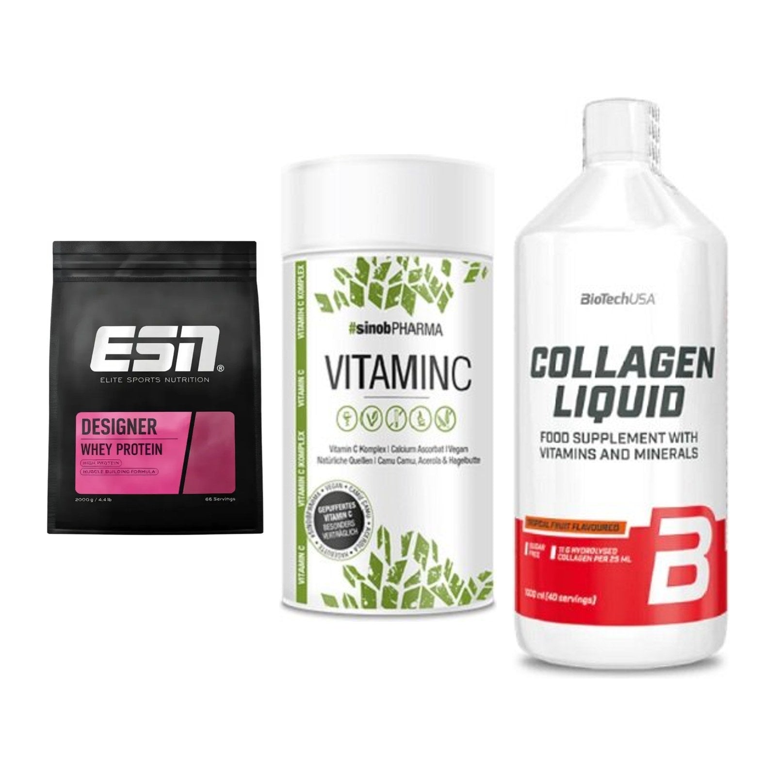 Regenerations-Set: ESN Designer + Sinob Vitamin C + BioTech Collage – alle enthaltenen Artikel