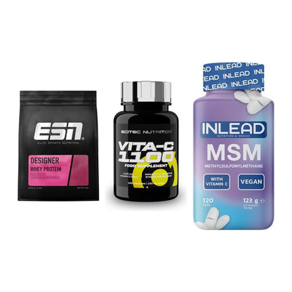 Regenerations-Set: ESN Designer + Scitec Vitamin + INLEAD MSM – alle enthaltenen Artikel