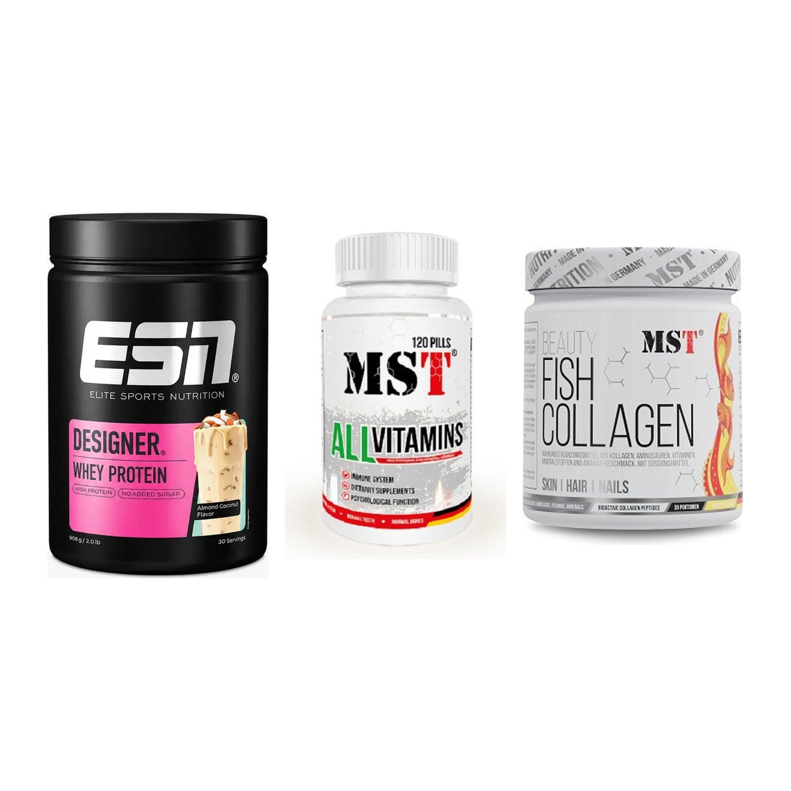 Regenerations-Set: ESN Designer + MST All Vitamin + MST Beauty Fish – alle enthaltenen Artikel