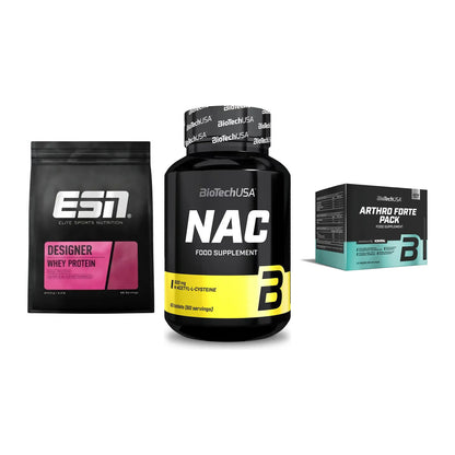 Regenerations-Set: ESN Designer + BioTech NAC + BioTech Arthro – alle enthaltenen Artikel