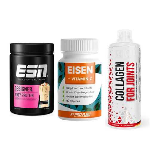 Regenerations-Set: ESN Designer + ProFuel EISEN + MST Collagen – alle enthaltenen Artikel