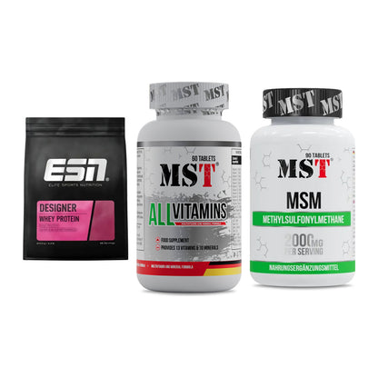 Regenerations-Set: ESN Designer + MST All Vitamin + MST MSM 2000 / – alle enthaltenen Artikel