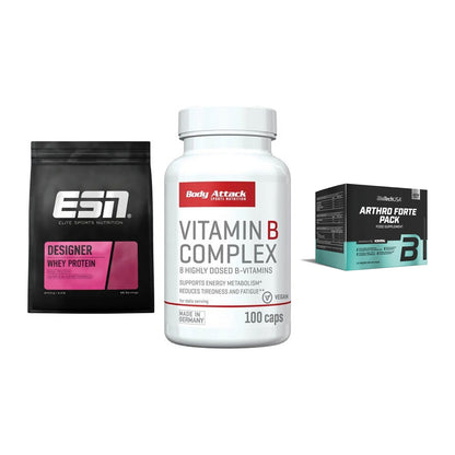 Regenerations-Set: ESN Designer + Body Attack + BioTech Arthro – alle enthaltenen Artikel