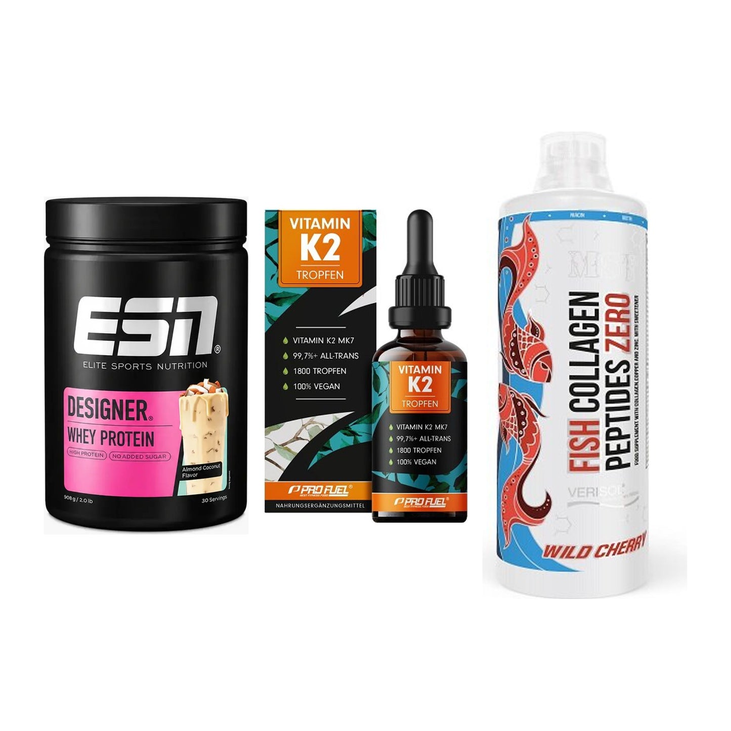 Regenerations-Set: ESN Designer + ProFuel Vitamin + MST Fish – alle enthaltenen Artikel