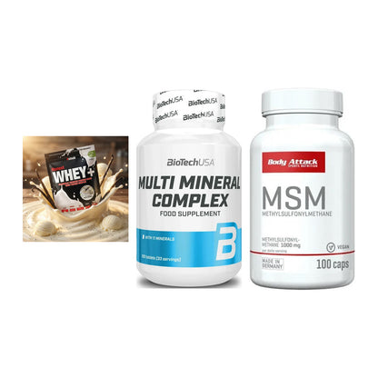 Regenerations-Set: Sinob Honest + BioTech Multi + Body Attack MSM – alle enthaltenen Artikel