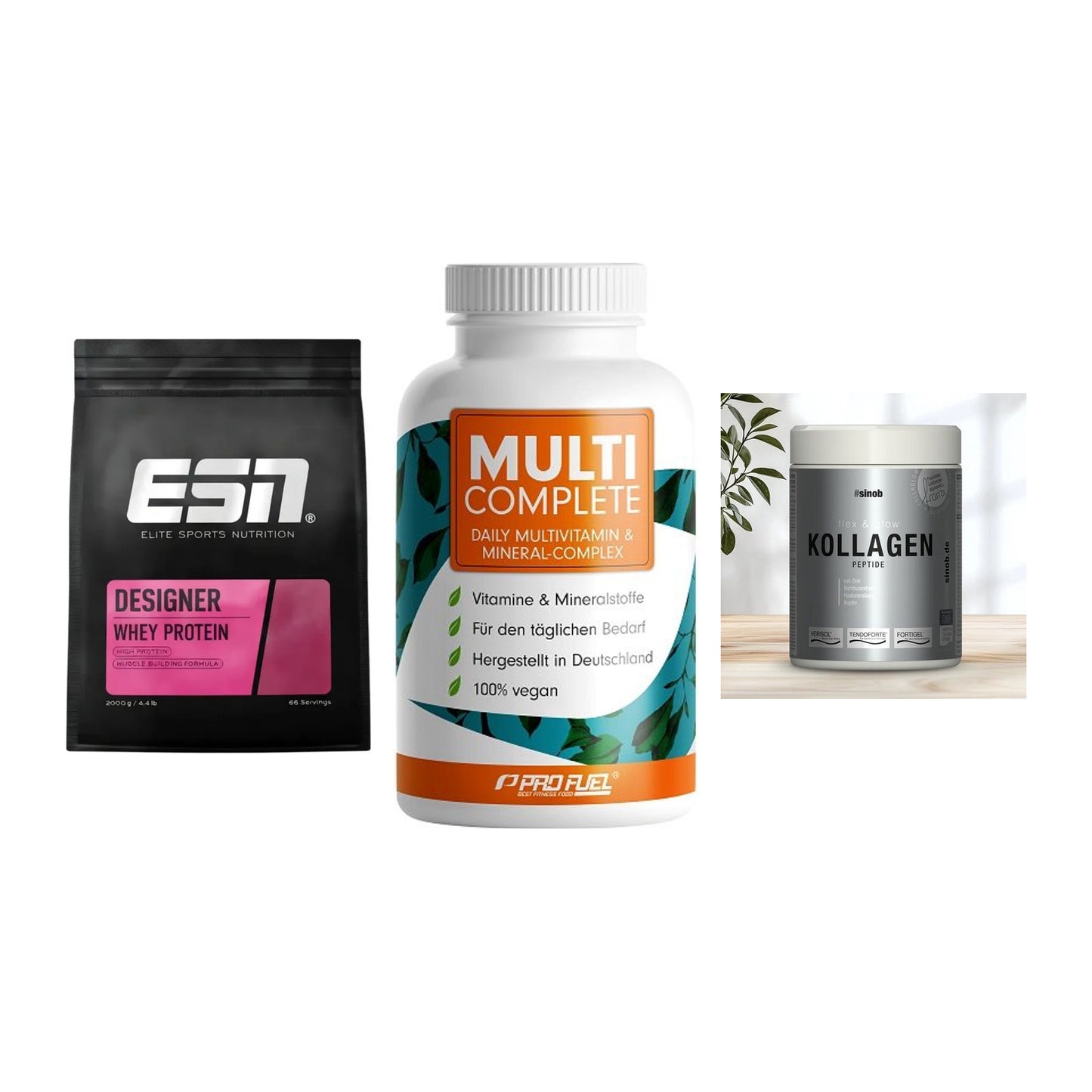 Regenerations-Set: ESN Designer + ProFuel MULTI + Sinob Kollagen – alle enthaltenen Artikel