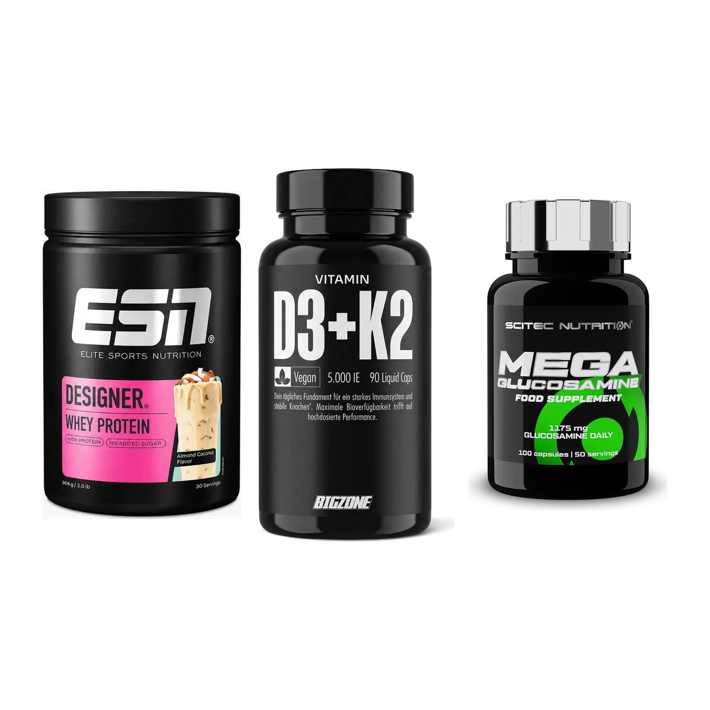 Regenerations-Set: ESN Designer + Big Zone + Scitec Mega – alle enthaltenen Artikel
