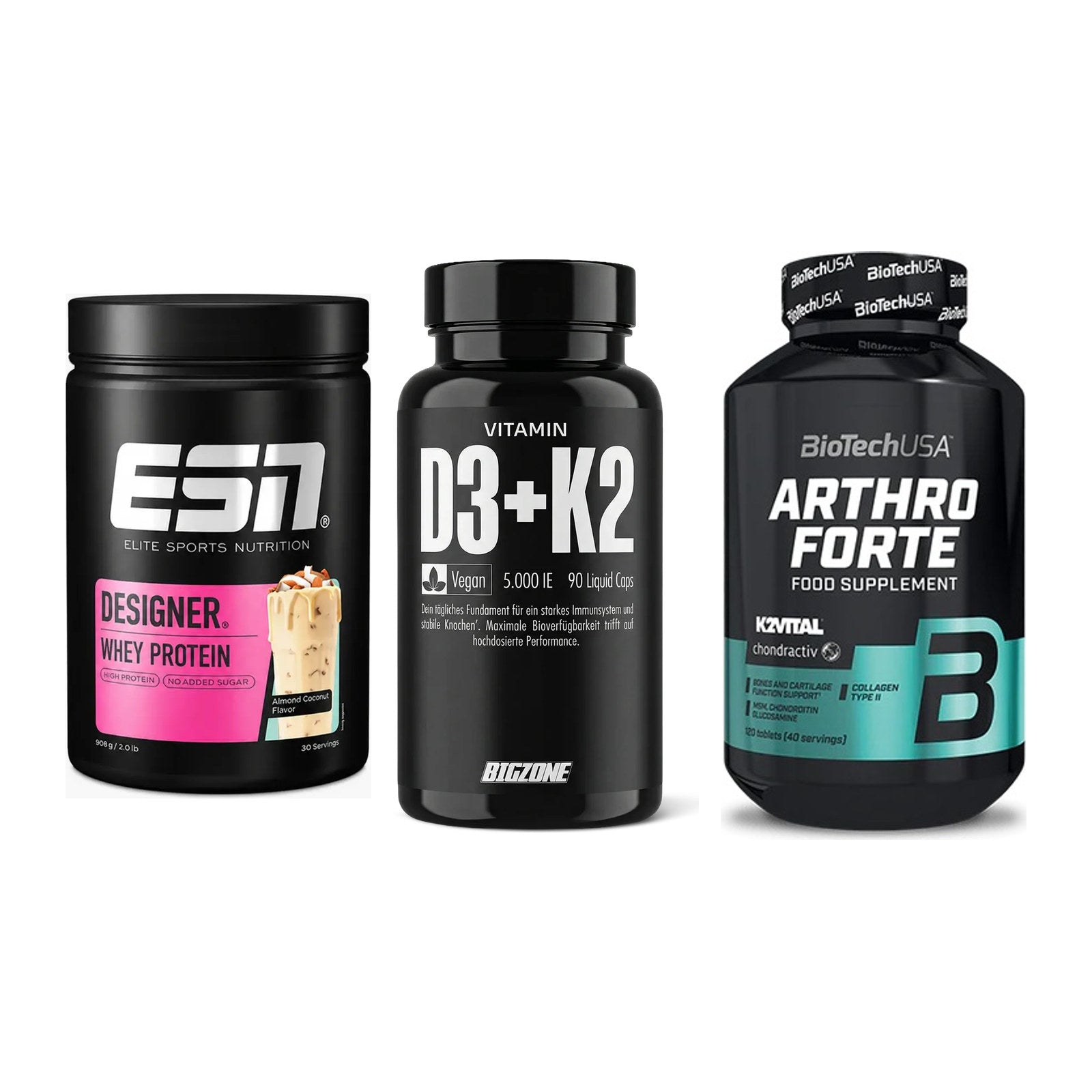 Regenerations-Set: ESN Designer + Big Zone + BioTech Arthro – alle enthaltenen Artikel