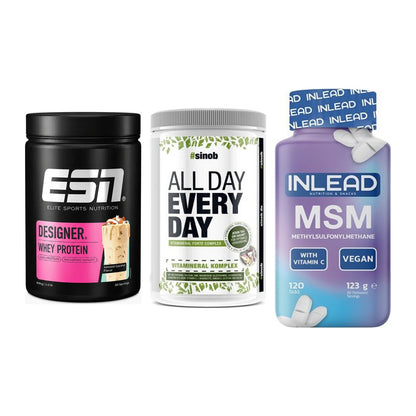 Regenerations-Set: ESN Designer + Sinob All Day + INLEAD MSM – alle enthaltenen Artikel