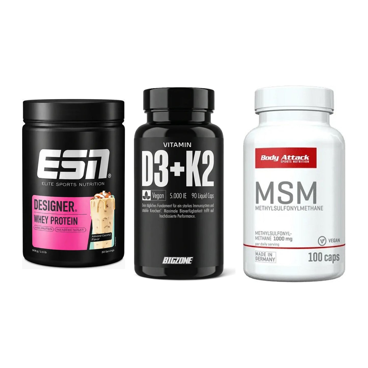 Regenerations-Set: ESN Designer + Big Zone + Body Attack MSM – alle enthaltenen Artikel