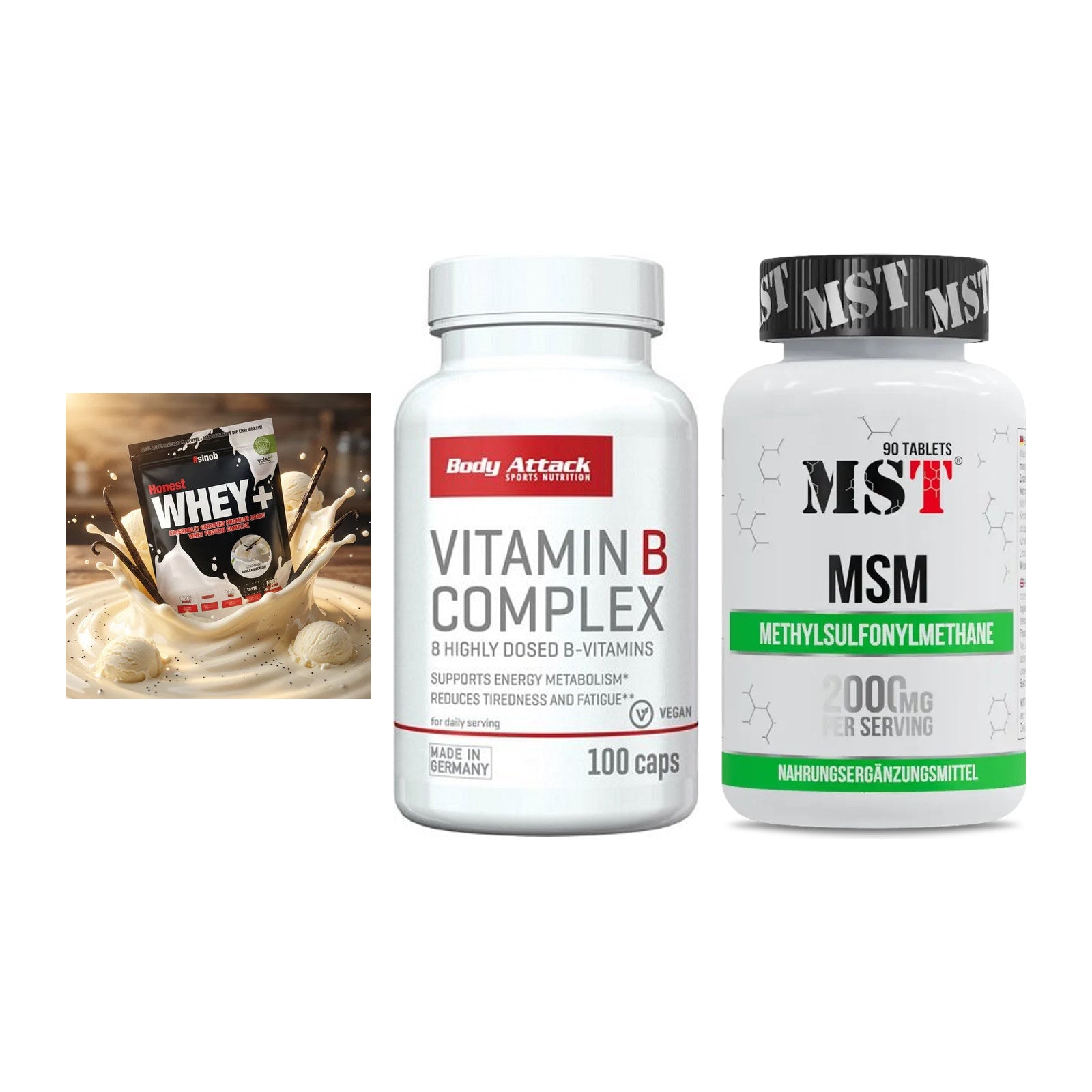 Regenerations-Set: Sinob Honest + Body Attack + MST MSM 2000 / – alle enthaltenen Artikel