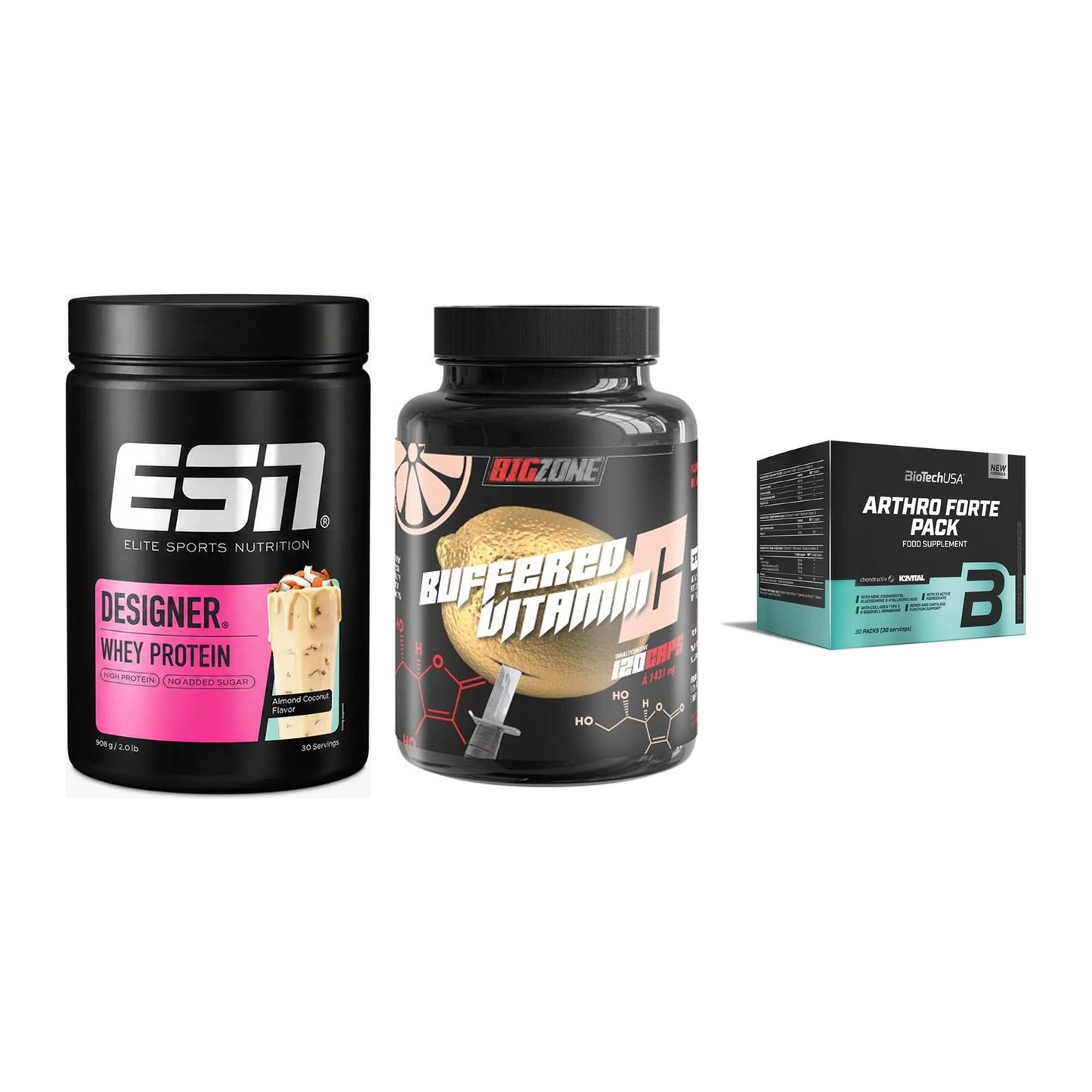 Regenerations-Set: ESN Designer + Big Zone + BioTech Arthro – alle enthaltenen Artikel
