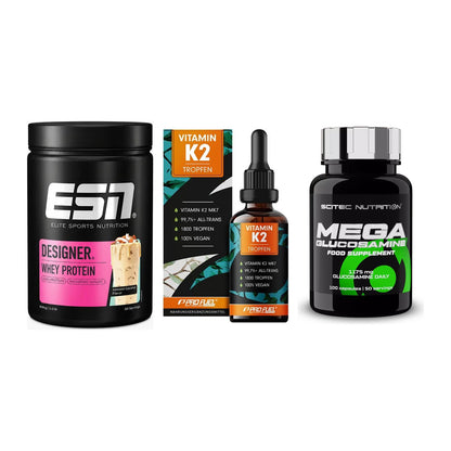 Regenerations-Set: ESN Designer + ProFuel Vitamin + Scitec Mega – alle enthaltenen Artikel