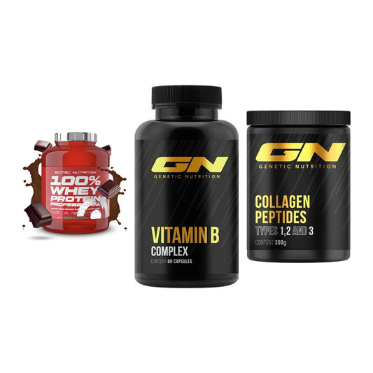 Regenerations-Set: Scitec 100% + GN Vitamin + GN Peptan – alle enthaltenen Artikel