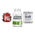 Regenerations-Set: Scitec 100% + BioTech Vitamin + MST Collagen – alle enthaltenen Artikel
