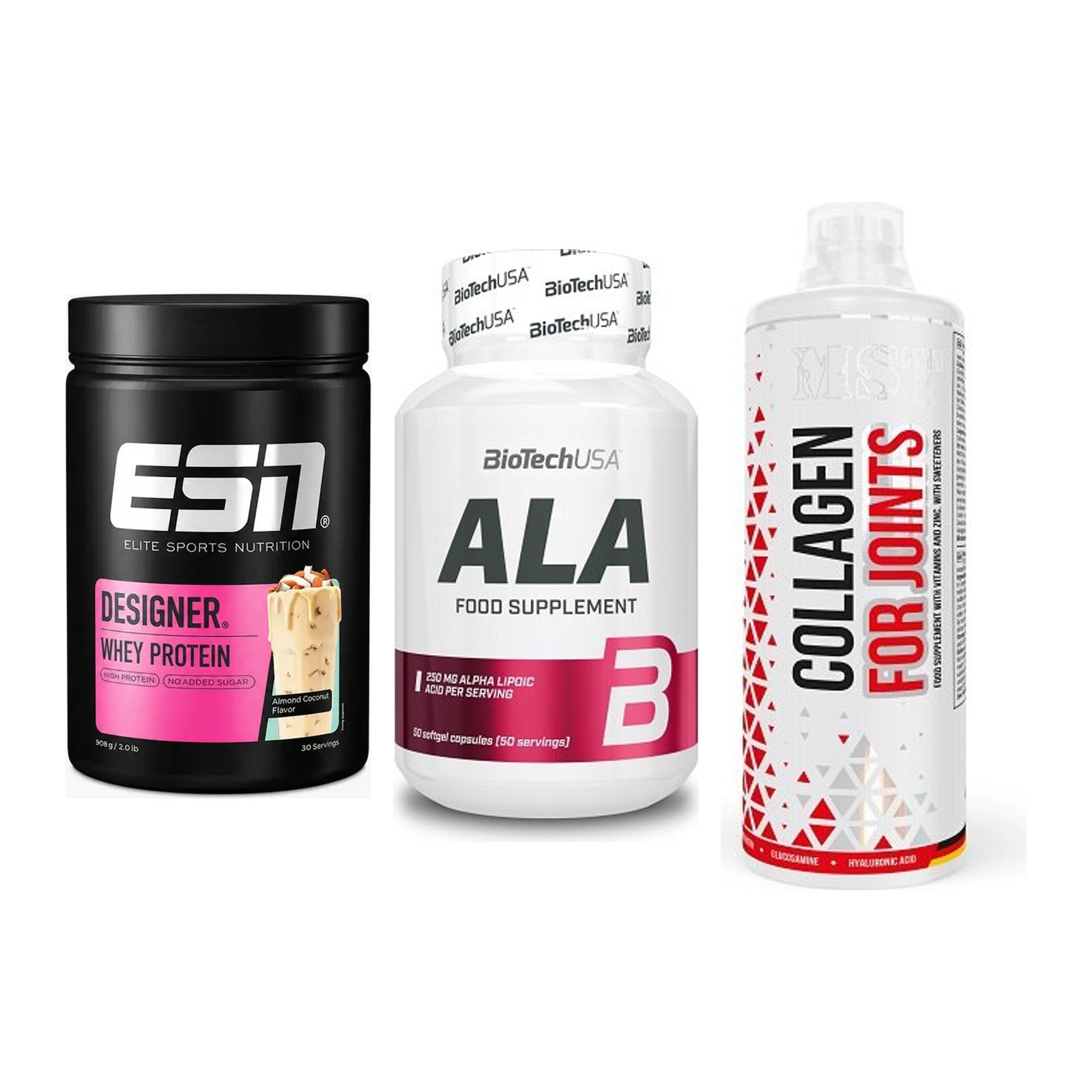 Regenerations-Set: ESN Designer + BioTech ALA + MST Collagen – alle enthaltenen Artikel